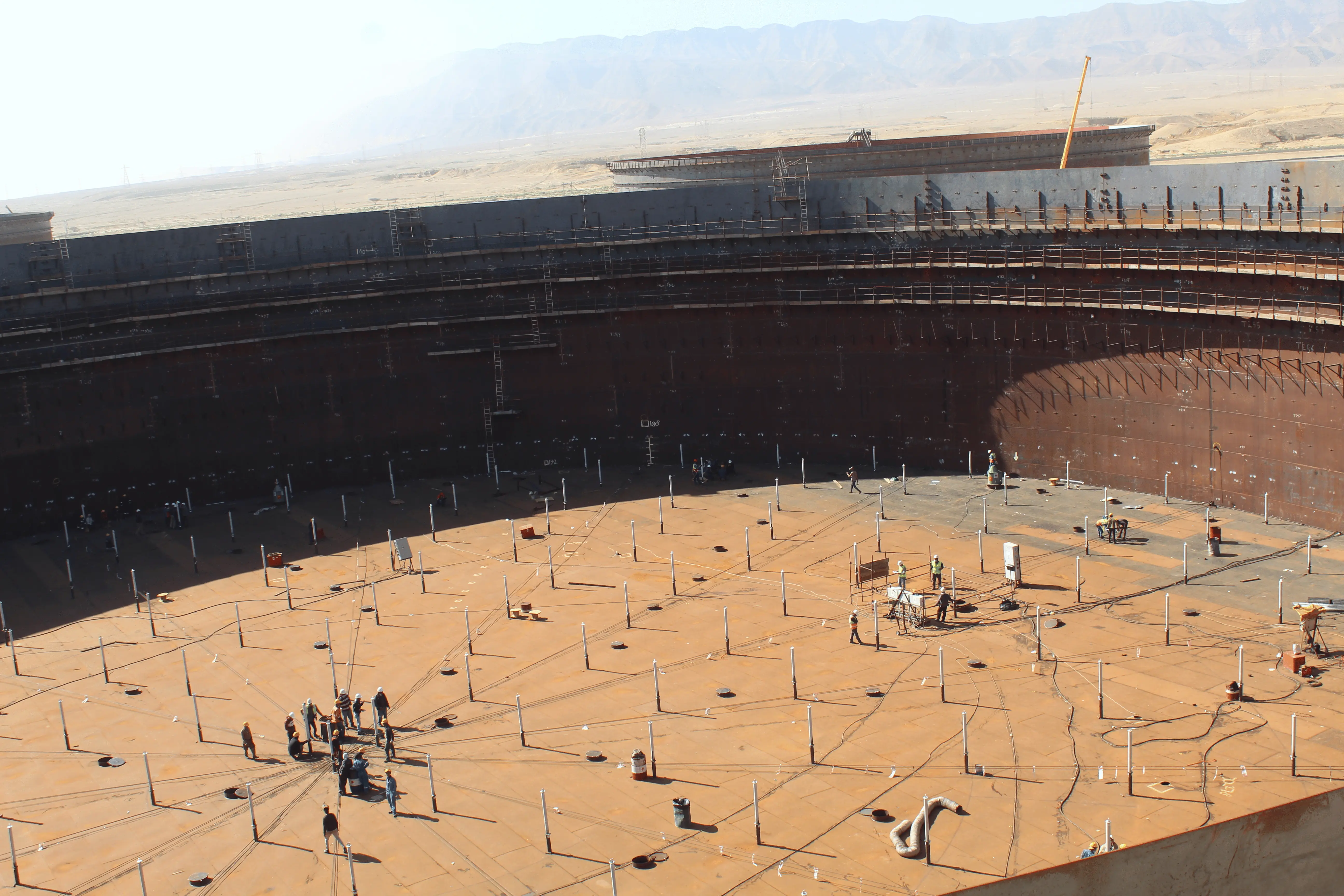 Fadhili Gas Increment Project in KSA - Tank Roof Raising