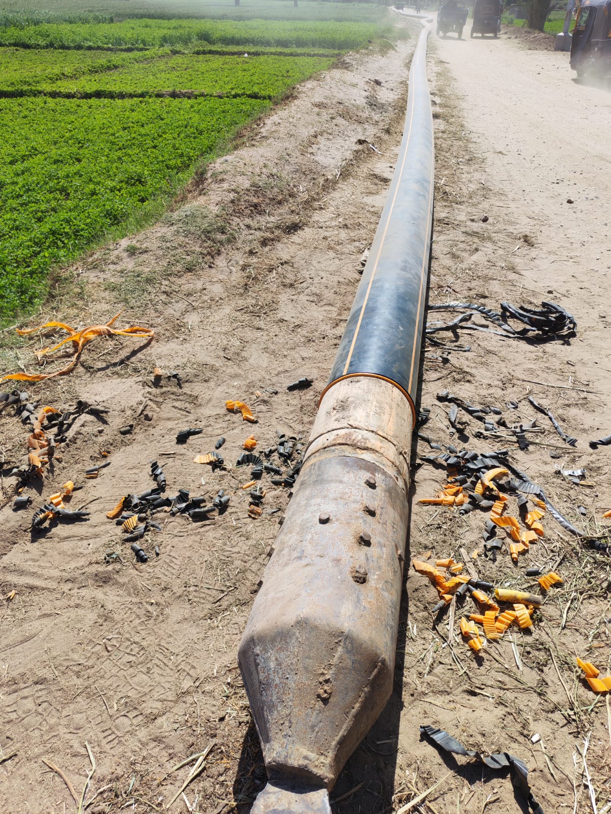 10 inch Natural Gas Pipeline Construction in Giza